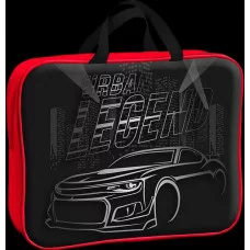 COKB-UT7-FLFBA4 Папка текстильная для тетрадей А4 с ручками. Молния сверху. Colorio COKB-UT7-FLFBA4