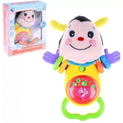 Погремушка"Пчёлка" на батарейках, в коробке 818-44