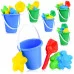 Песочный набор 5пр.(ведро детское мини, совок, 3 формы д/песка) У469
