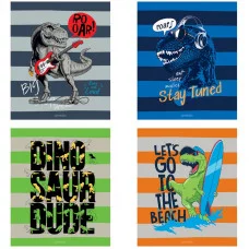 Тетрадь 48л., А5, линия ArtSpace "Рисунки. Dino paty", ТВИН-лак 294665