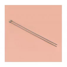 Спицы для вязания прямые сталь пластик након 35см d3,5мм (2шт) АУ 1161207