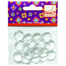 Бусины пластиковые КАПЕЛЬКИ прозрачные, 20шт FANCY CREATIVE C30666