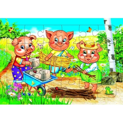 Пазл Три поросенка 0+