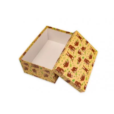 Коробка прямоугольная подарочная 1 шт Ленивец 19 х 12 х 7,5 см РазборПП-3277