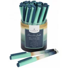 Ручка маслян. LOREX AQUARELLE REFLEXION DOUBLE SOFT синий 0,7 мм кругл. корп. ultra-soft touch грип игольчатый наконечник 220952