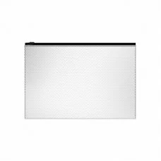Zip-пакет пластиковый ErichKrause Diamond Total White, A4, полупрозрачный, белый 54946