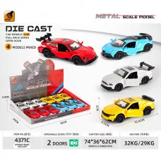 Машинка металлическая Street Racers 11см 1:43 откр. двери инерция 4371C