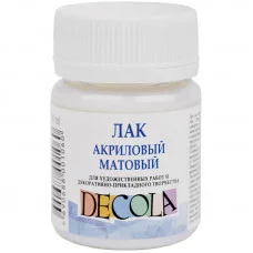 Лак акриловый матовый Decola, 50мл ЗХК 204606