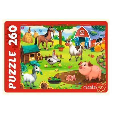 ПАЗЛЫ 260 элементов. МОЯ ФЕРМА №2 (Арт. ПУ260-9843)