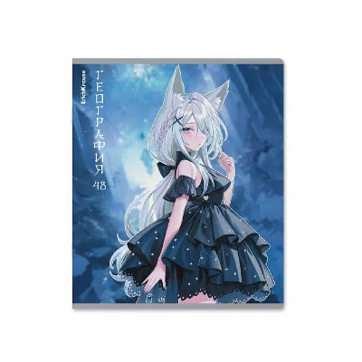 Тетрадь общая ученическая ErichKrause Manga, География, 48 листов, клетка, твин-лак 59543