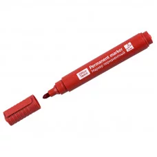 Маркер перманентный OfficeSpace "8004А" красный, пулевидный, 3мм 265704