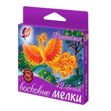 Набор восковых мелков на масл. основе ФАНТАЗИЯ 12 цв. круглые Луч 115854