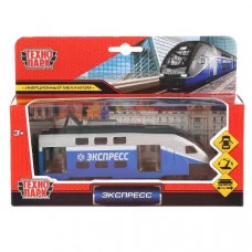Модель металл ПОЕЗД ЭКСПРЕСС, 16 см, двери, инерц. кор. Технопарк  SB-18-15WB-1