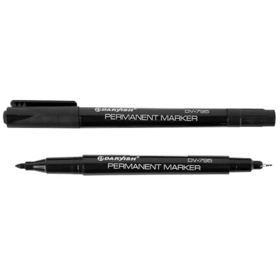 Маркер CD "Darvish" для компакт-дисков 2-х сторонний черный DV-795