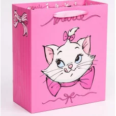 Пакет ламинат вертикальный "Marie", Коты аристократы, 23х27х11,5 см 4628781