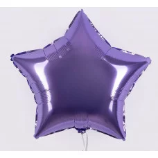 Шар (18\'\'/46 см) Звезда, Сиреневый, 1 шт. 120106
