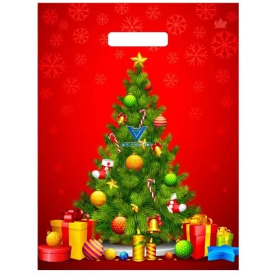 Пакет с прорубной ручкой НГ 18004 Главная красавица 40*31(ТИКО)