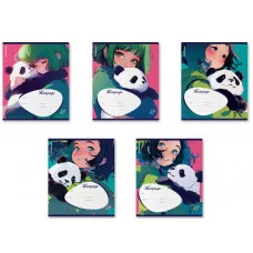 Тетрадь школьная ученическая ErichKrause Panda Hugs, 18лист, клетка  63270 018010154-63270