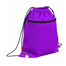 Мешок для обуви ErichKrause с карманом на молнии 500x410мм Neon® Violet 49124