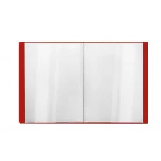 Папка с 60 вкладышами СТАММ "Стандарт" А4, 21мм, 700мкм, пластик, красная 355312