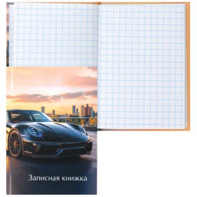Книжка записная А7 75*105 64л клетка склейка тв обл 7Бц KLERK Lux avto 241619