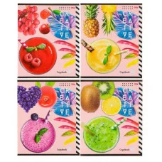 Тетрадь КЛЕТКА 48л. СВЕЖИЙ СМУЗИ (48-6090) цвет. мелов. обл. 48-6090