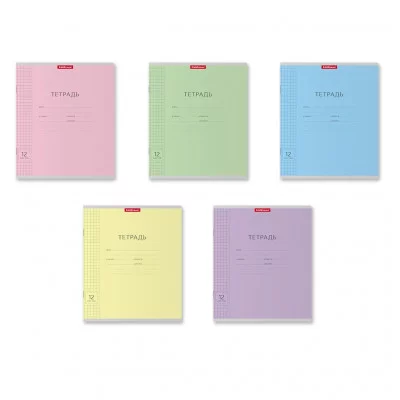 Тетрадь 12л клетка мелов "Классика с линовкой" ERICH KRAUSE 35205 022055