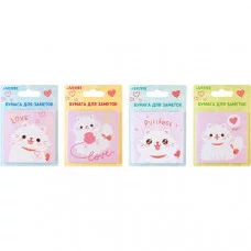 Блок самоклеящийся (стикеры) 75*75 30л White kitty ассорти DEVENTE 2010017 581884