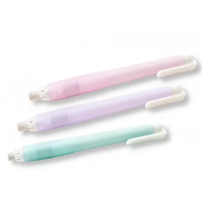 Ластик DI-514 Выдвижной, цилиндрическая форма, корпус с роликом, + запасной ластик, в блистере, цвет ассорти MK-8052 332452