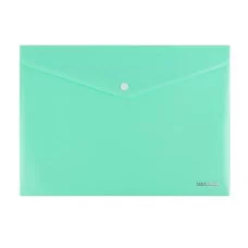 Папка-конверт на кнопке А4, 180мкм, зеленый (ПК-3026) ПК-3026
