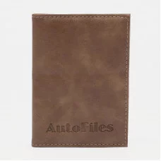 Обложка д/автодок, 9*0,5*12 см, иск, К/З №6, бежевый 7096803