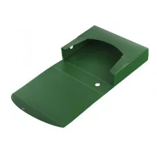 Короб архивный (330х245 мм), 70 мм, пластик, разборный, до 750 листов, зеленый, 0,7 мм, STAFF, 237277