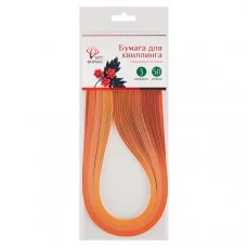 Бумага д/квиллинга 3 мм оранжевые оттенки АРТформат 105010