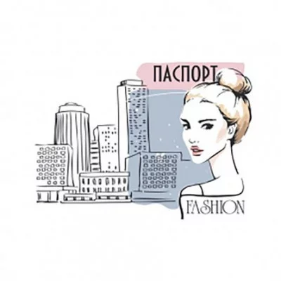 Обложка для паспорта "Девушка в городе" ОД-317