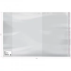 Обложка 250*380 для учебников, универсальная с липким слоем, ArtSpace, ПП 70мкм, ШК 244343