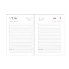 Ежедневник датированный 2026г., A5, 176л., твердый переплет, балакрон, BG "Ariane. Blue", синий 380035