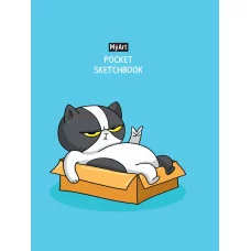 MyArt. Pocket СКЕТЧБУК. КОТ (синий) 467-0-159-10795-8