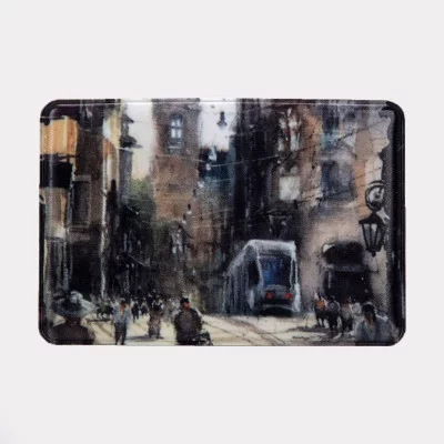 Обложка для проездного, одинарная 6,5*0,3*9,5см, "Город", 9144972