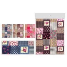 Материал для творчества ткань TUKZAR, А4, 21х30 см, самоклеющаяся, ассорти, "Пэчворк" S 2502