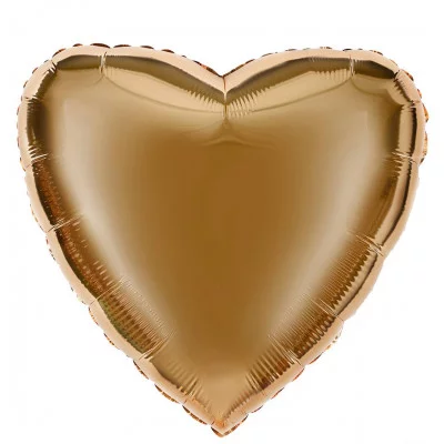 Шар (18\'\'/46 см) Сердце, Античное золото, 1 шт. 201500BG