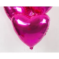 Шар (19\'\'/48 см) Сердце, Фуксия, 1 шт. 759066