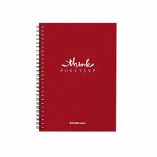 Тетрадь общая с пластиковой обложкой на спирали ErichKrause Classic, Words, красный, А5, 80 листов, клетка 59521