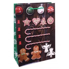 Optima Пакет подарочный с глянцев. ламинацией 22x31x10 см (ML) Новогоднее творчество, 128 г ПКП-5672