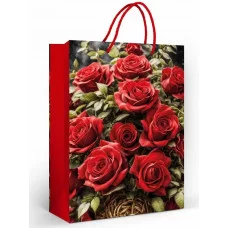 Пакет подарочный (ML) "Алые розы" 152502560