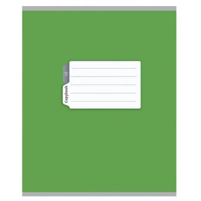 Тетрадь ЛИНИЯ 48л. ЗЕЛЕНАЯ КЛАССИКА  (48-0224) цвет. мелов. обл.TМ "Profit" 48-0224