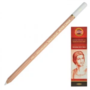 Карандаш меловой KOH-I-NOOR "Gioconda", белый, картонная упаковка, 8801001001KS 225851