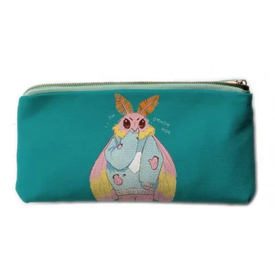 Пенал-косметичка на молнии (115х215) 1-секция. Ткань, полноцветная печать с двух сторон. "Привет, я Моль!" КанцЭксмо ПМ0328