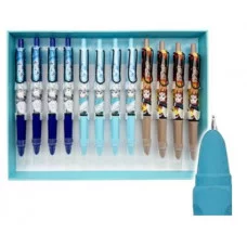 Ручка перьевая DE-377 "Аниме" автоматическая, круглый корпус с рисунком, без чернил, с клипом, ассорти, №531 330256