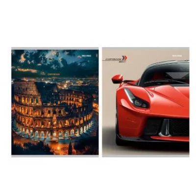 Тетрадь КЛЕТКА 96л. МИКС-9521 (96-9521) (цвет.мелов.обл.) 96-9521