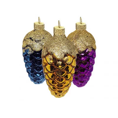 Елочное украшение "Шишка" (БОЛ.),в ассорт., в подарочной упаковке, h-9 см ФУ-195162